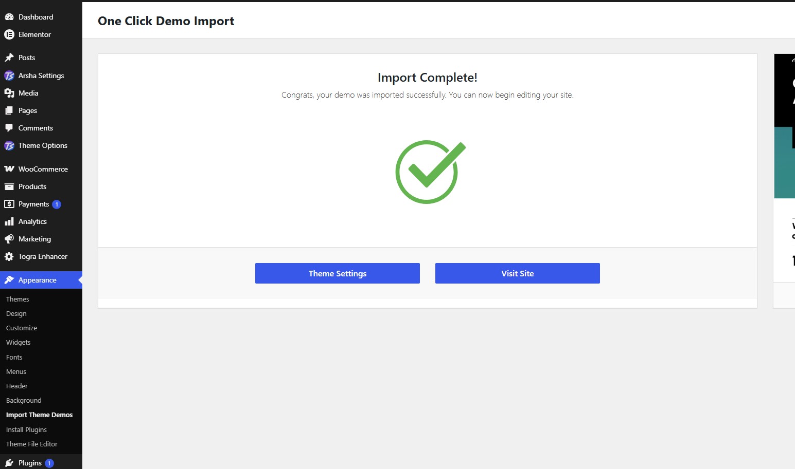 Confirm Import