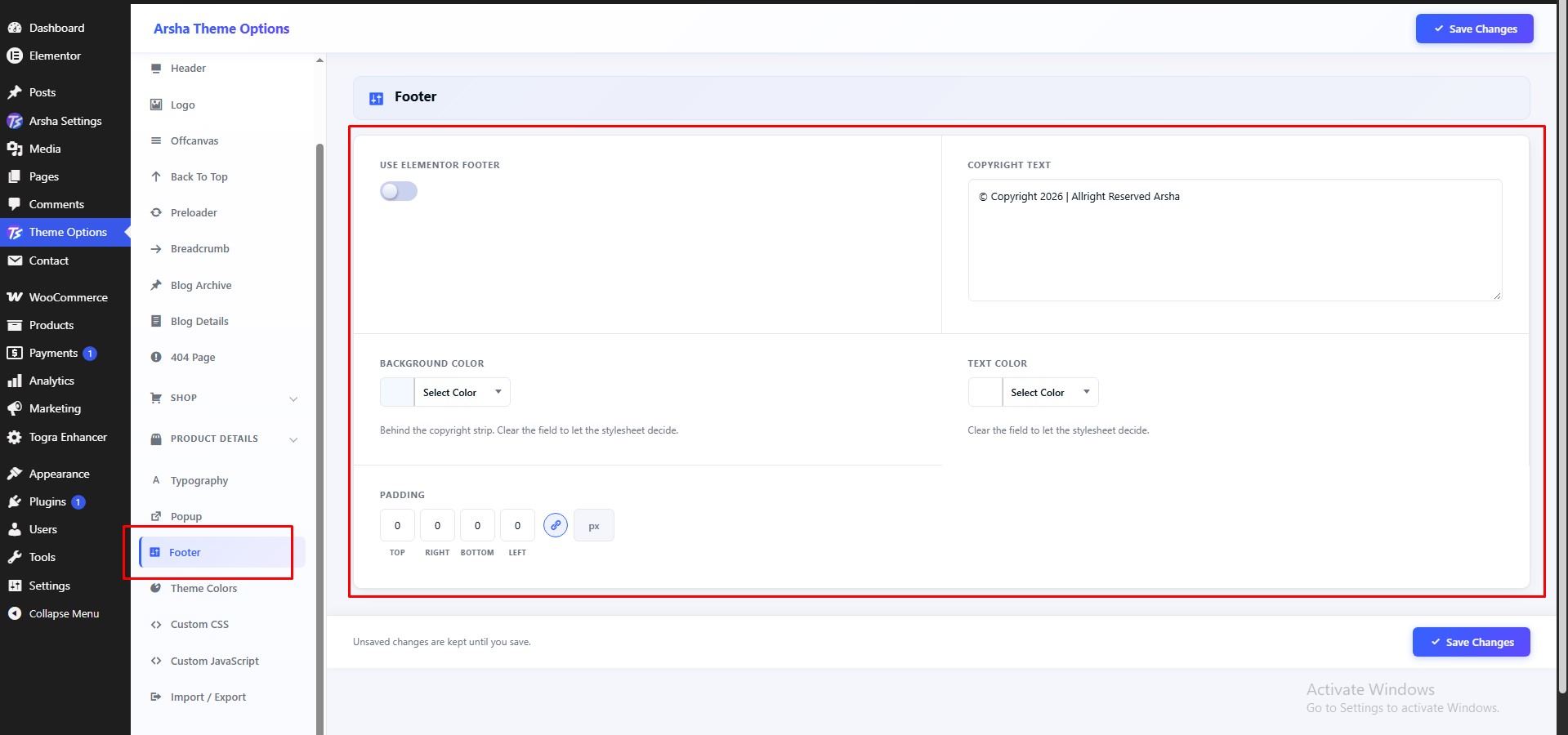 Footer Default